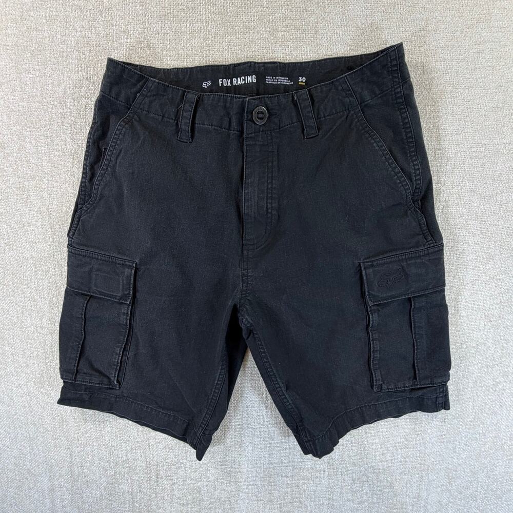 Fox Racing Mens Black 30 Cargo Shorts Motocross MTB Mountain Bike Outdoor Casual